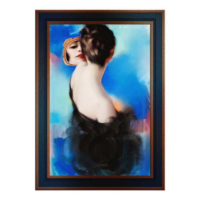 Elegance In Black by Rolf Armstrong Photo Print (Front)