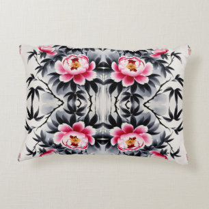 Elegance in Bloom: Floral Harmony printed Accent Pillow