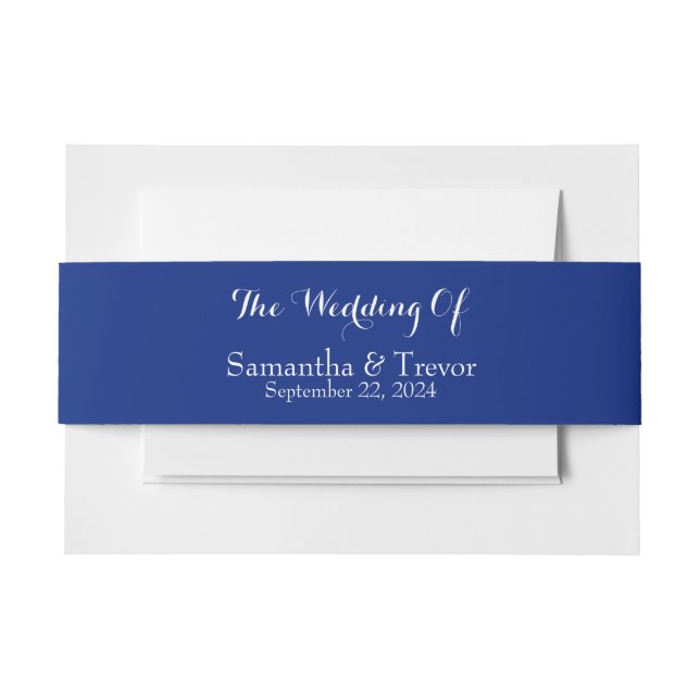 Elegance in Bloom: Join Us for Our Special Day Invitation Belly Band (Front Example)