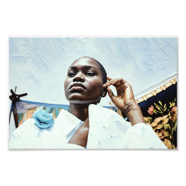 Elegance in Blue Photo Print (Front)