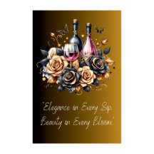 "Elegance in Every Sip Poster