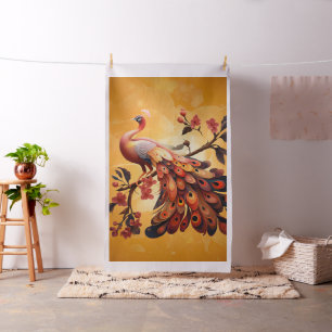 Elegance in feathers fabric