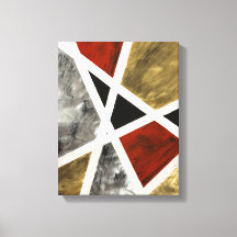 Elegance in Motion Canvas Print - Abstract Gouache