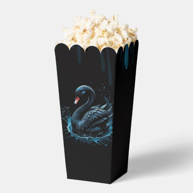 Elegance in motion, the black swan, favor box (Popped)