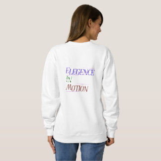 Elegance in Motion Typography Women's Hoodie | Min