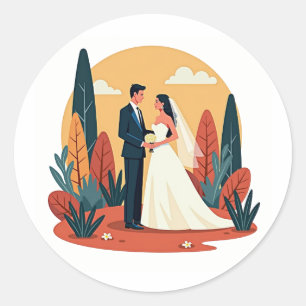 Elegance in Nature Classic Round Sticker