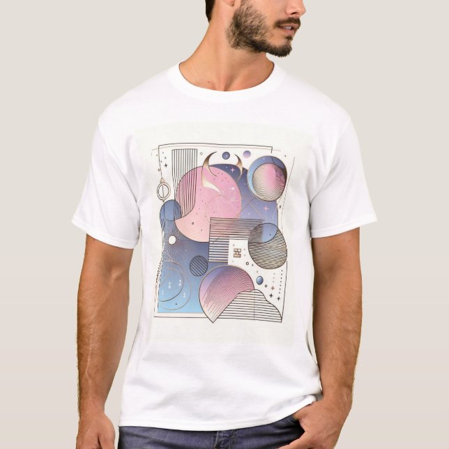 Elégance intemporelle Abstract Design T-shirt (Devant)