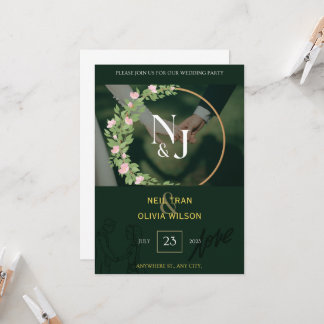 Élégance intemporelle : La Faire-part de mariage f