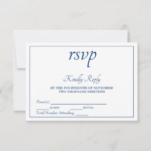 Elégance lisse RSVP