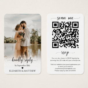 Elegance Mariage Website QR Code Photo Carte RSVP