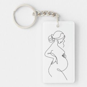 Élégance maternelle : Femmes enceintes Line Art