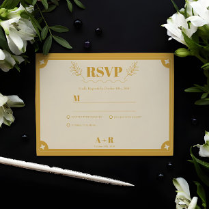 Elegance Modern Vintage RSVP Card