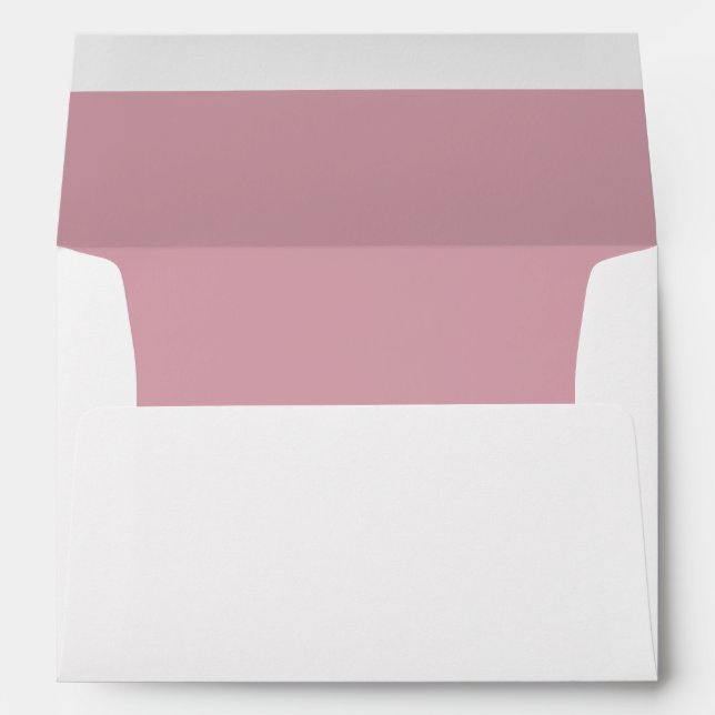 Élégance Mutée - Enveloppe minimaliste Rose Misty (Dos (Bas))