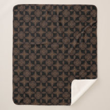 Elegance Noir Brown & Black Pattern