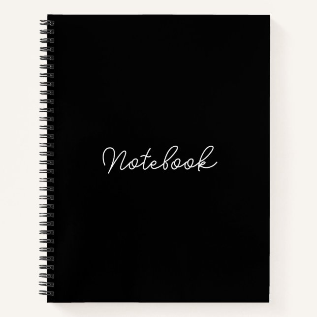 Elegance on Every Page: Branded 8.5" x 11"  Notebook (Front)