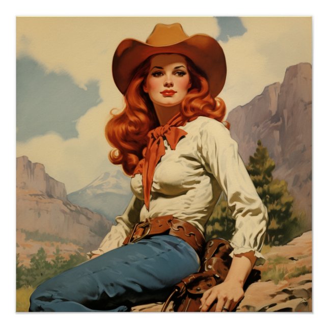 Elegance on the Prairie: Wild West Whispers Poster (Front)