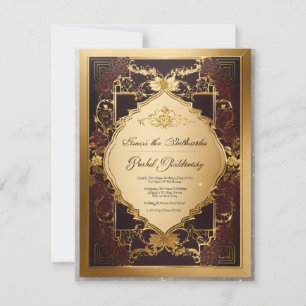 Élégance Opulente : Invitation exclusive d'anniver
