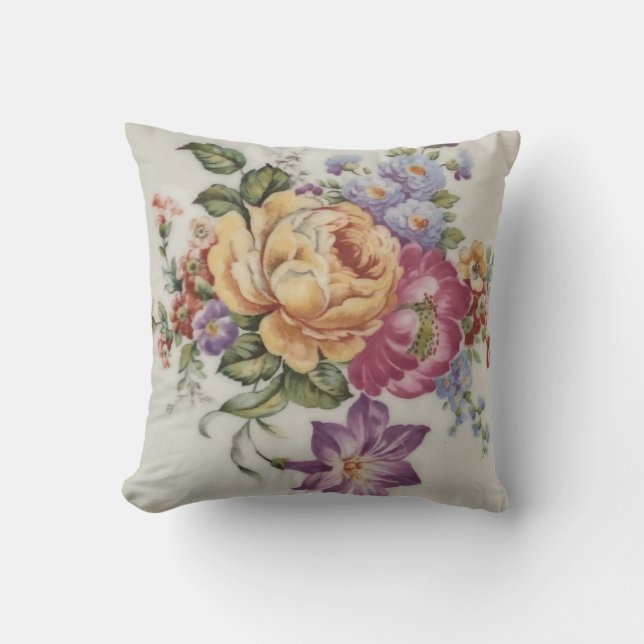 Élégance : Oreiller à lancer inspiré de la porcela (Recto)