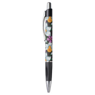 Elegance pattern with narcissus flowers 2 pen