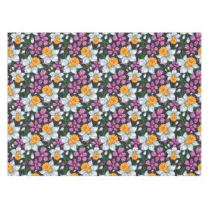 Elegance pattern with narcissus flowers 2 tablecloth