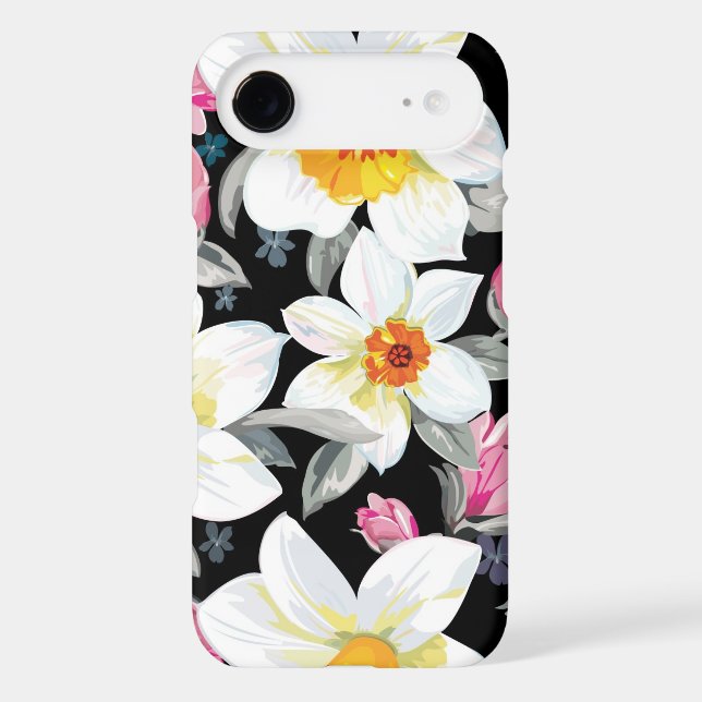 Elegance pattern with narcissus flowers Case-Mate iPhone case (Back)