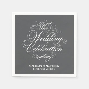 Elegance   Personalized Paper Napkins