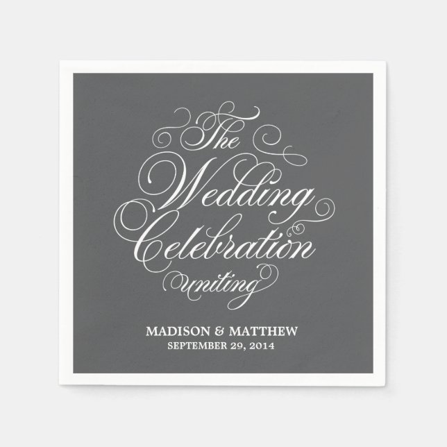 Elegance | Personalized Paper Napkins (Front)