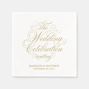 Elegance   Personalized Paper Napkins