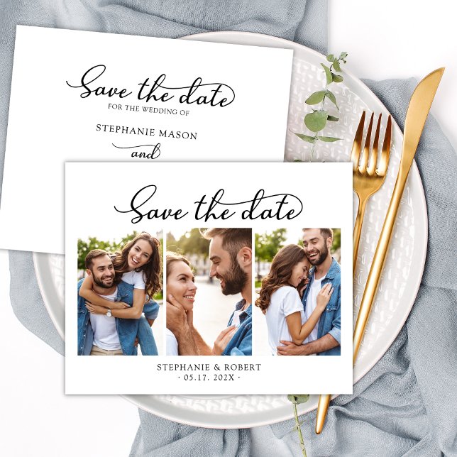 Elegance Photo Budget Wedding Save The Date Card (Creator Uploaded)