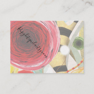 Elegance poppies business card