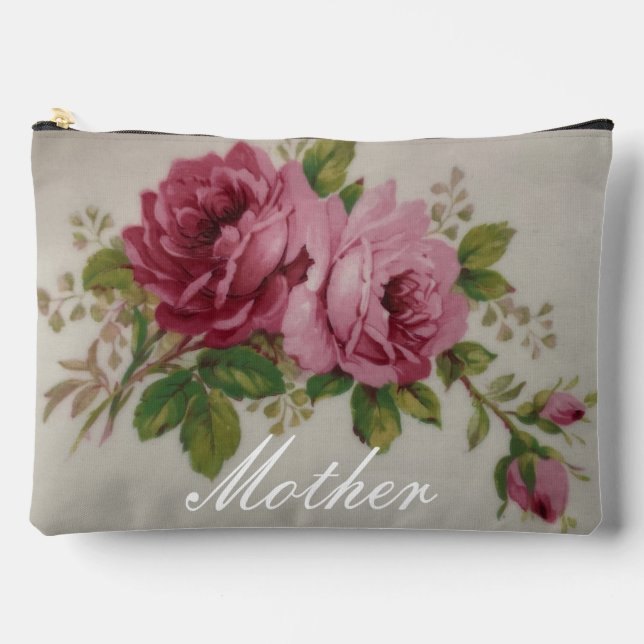 Élégance rose rose Imprimer Couper Sac à coudre (Recto)