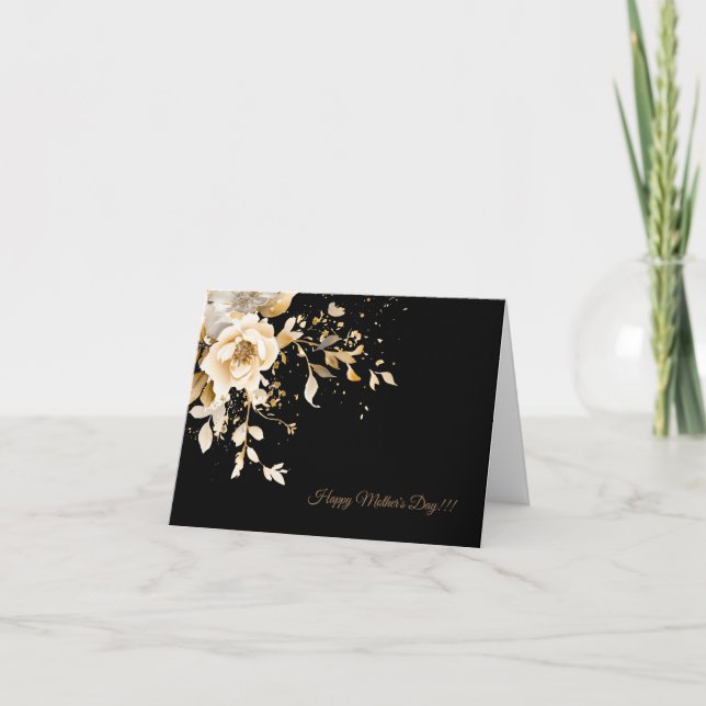Elégance sans effort Carte Fête des Mères Florales (Devant)