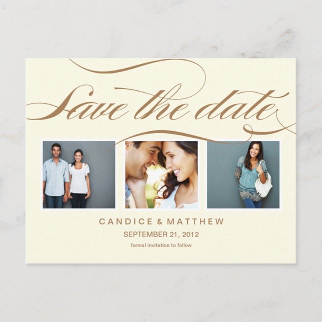 ELEGANCE | SAVE THE DATE ANNOUNCEMENT (Front)