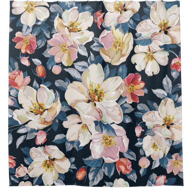 Elegance seamless pattern with blossoming apple tr (Front)