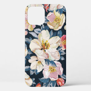 Elegance seamless pattern with blossoming apple tr iPhone 12 case