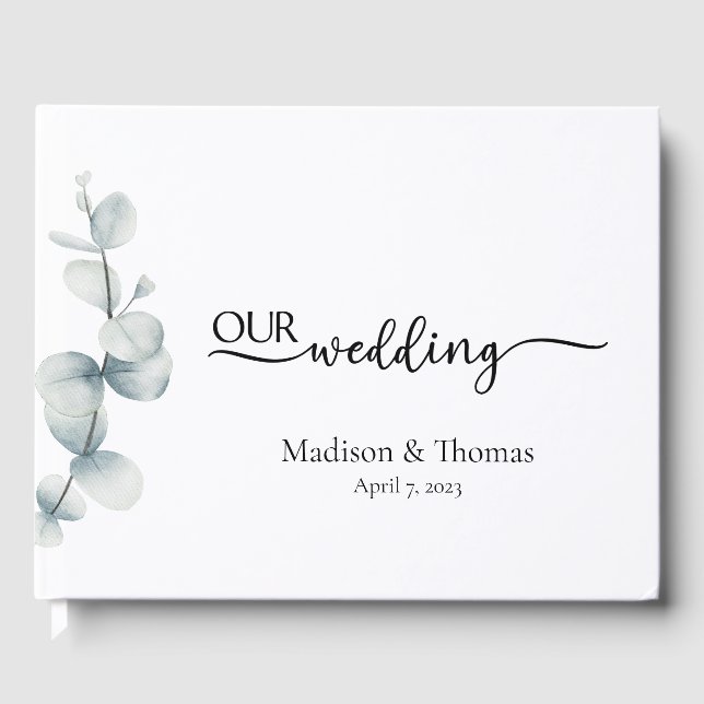 Élégance Simple - Eucalyptus - Livre d'or (Recto)