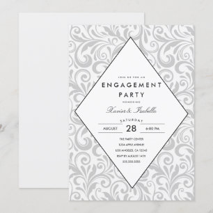 Élégance simple   Invitation de la partie d'engage