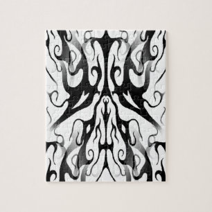 Elegance Tribal Tattoo Digital Jigsaw Puzzle
