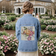 Élégance : Veste Jean inspirée par la porcelaine