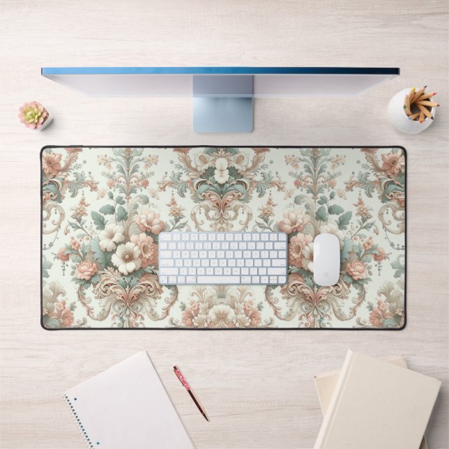 Élégance victorienne : Motifs pastel doux (Bureau 1)