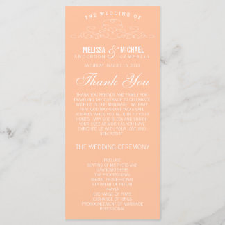 ÉLÉGANCE vintage | PROGRAMME DE MARIAGE