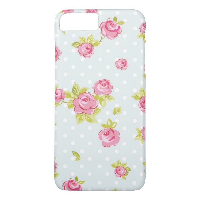Elegance wallpaper pattern of pink roses 4 Case-Mate iPhone case (Back)