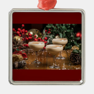 **ELEGANCE WITH A BIT OF CHEERS AND SALUTATIONS** METAL ORNAMENT