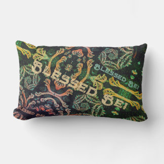 Elegancia fractal oscura lumbar pillow