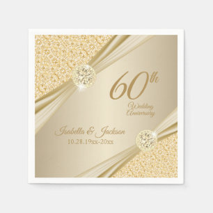 Elegant 00th Wedding Anniversary Design Napkin
