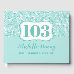 Elegant 100th Birthday Guest Book