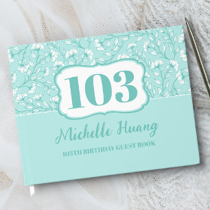 Elegant 100th Birthday Guest Book