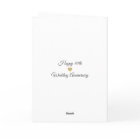 Elegant 10th Wedding Anniversary Card - Mom & Dad