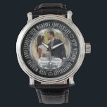 Elegant 10th Wedding Anniversary Photo Names Watch<br><div class="desc">Personalize this elegant 10th wedding anniversary photo design with your photo,  names and wedding and anniversary dates.  Original design created by Holiday Hearts Designs.</div>