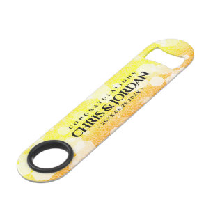 Elegant 13th Citrine Wedding Anniversary Bar Key